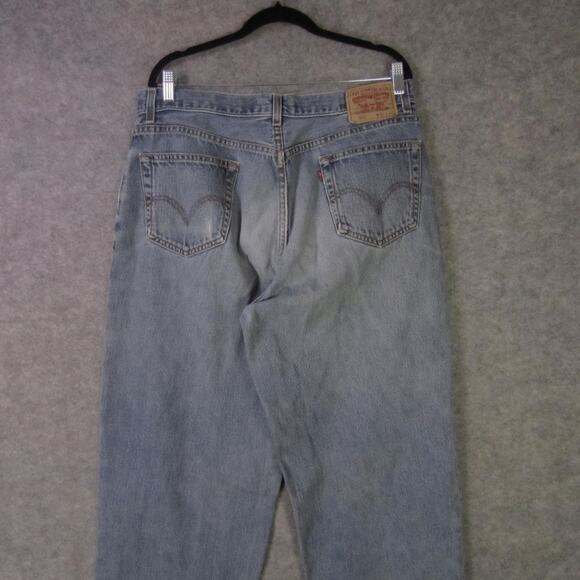 Levis 560 Jeans Mens 36x36 Light Wash Denim Comfort Fit Relaxed Tapered - Picture 8 of 11